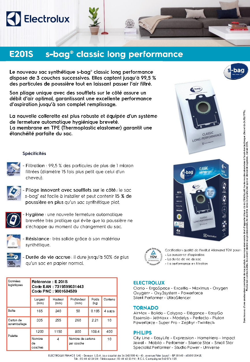 Fiche technique fournisseur