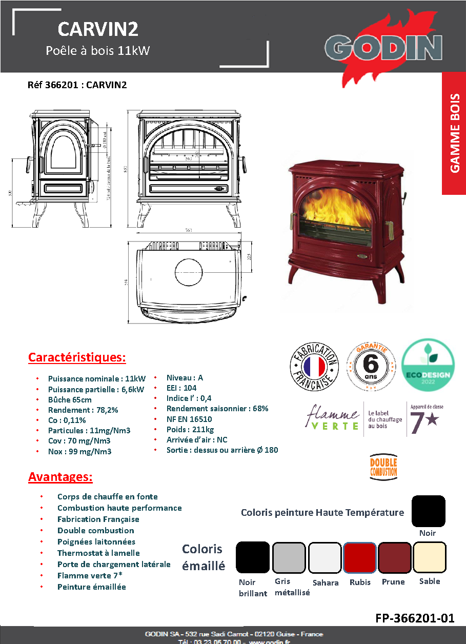 Fiche technique fournisseur