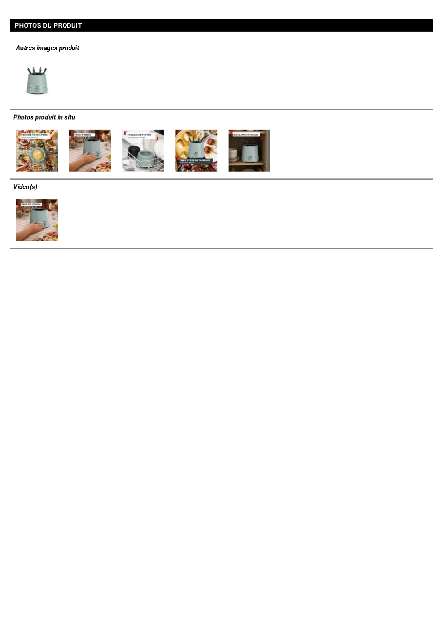 Fiche technique fournisseur