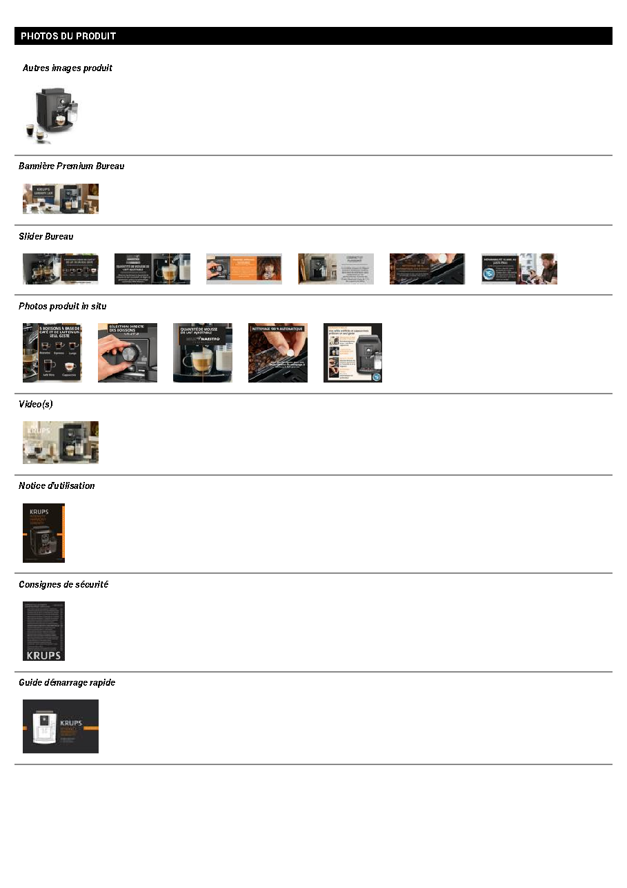 Fiche technique fournisseur