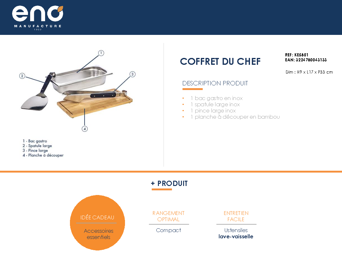 Fiche technique fournisseur