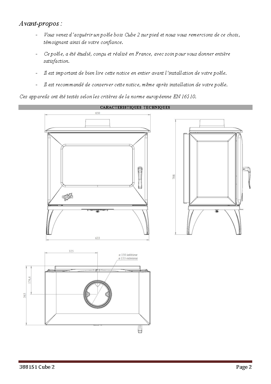 Fiche technique fournisseur