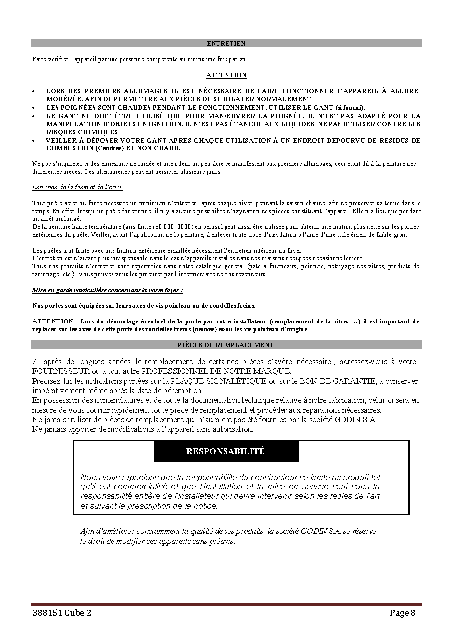 Fiche technique fournisseur
