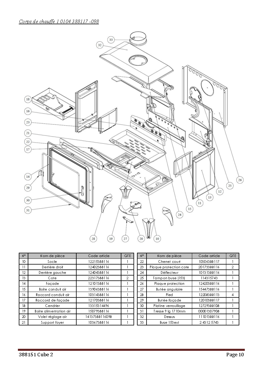 Fiche technique fournisseur