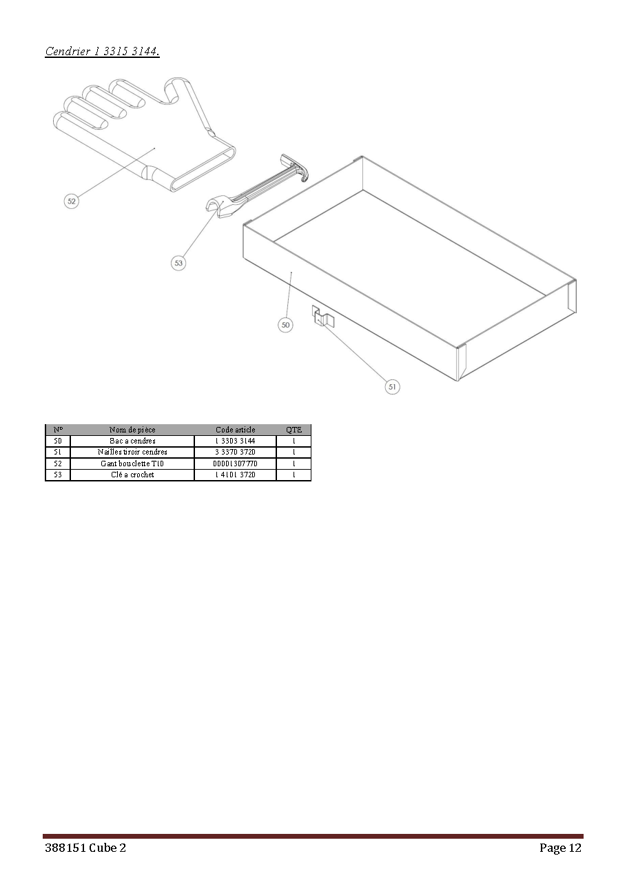 Fiche technique fournisseur