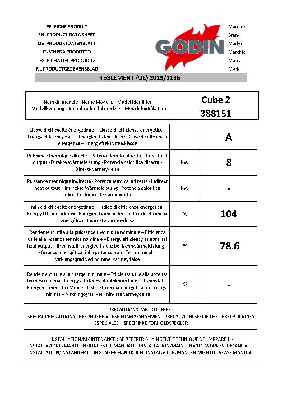 Fiche technique fournisseur