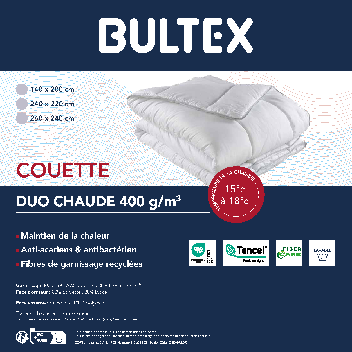 Fiche technique fournisseur