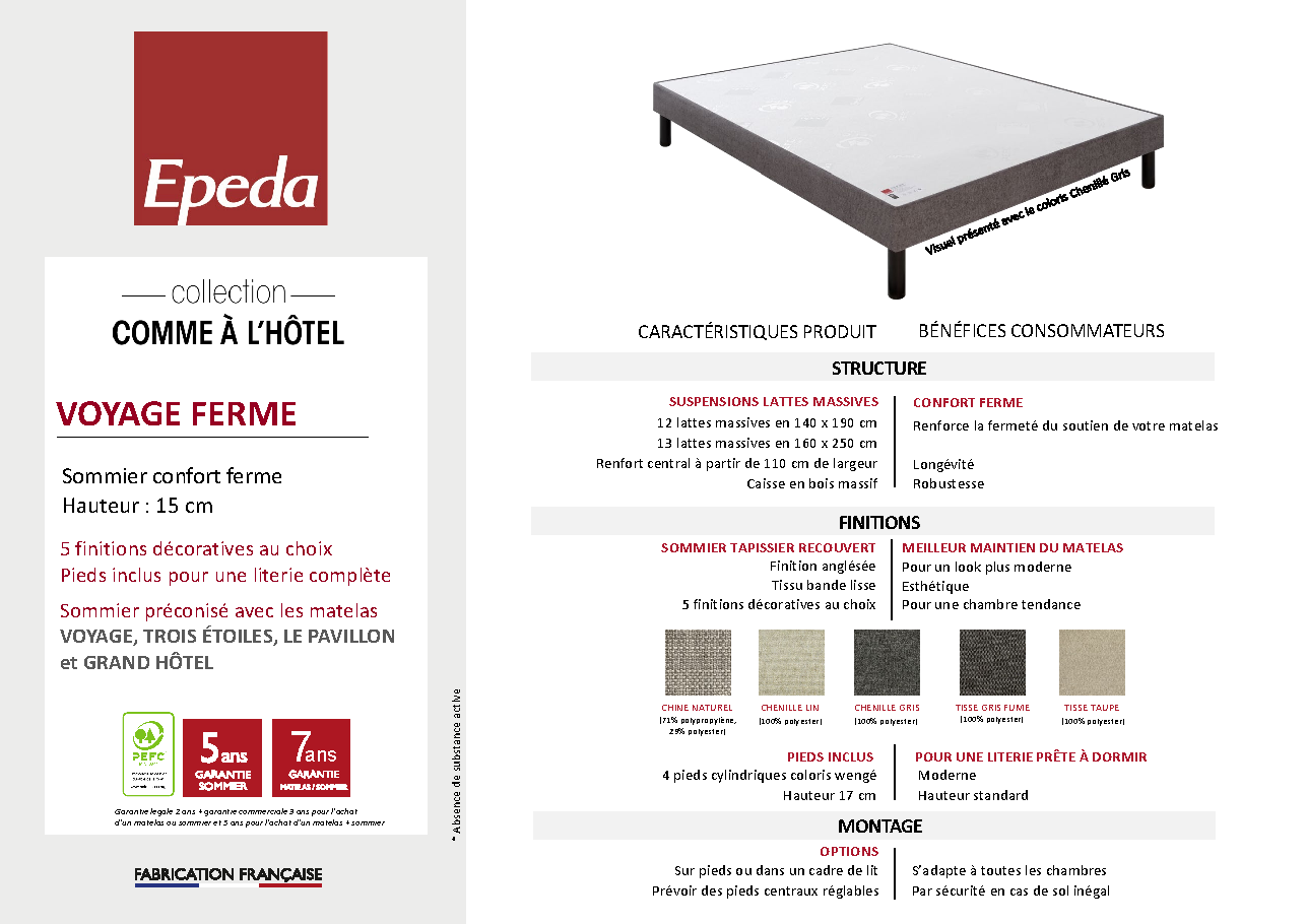 Fiche technique fournisseur