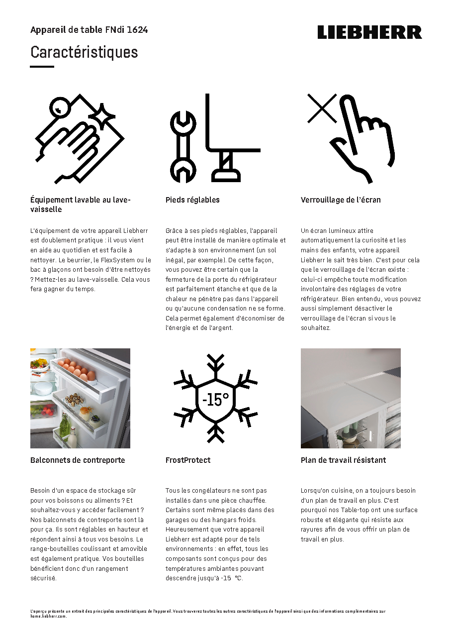 Fiche technique fournisseur