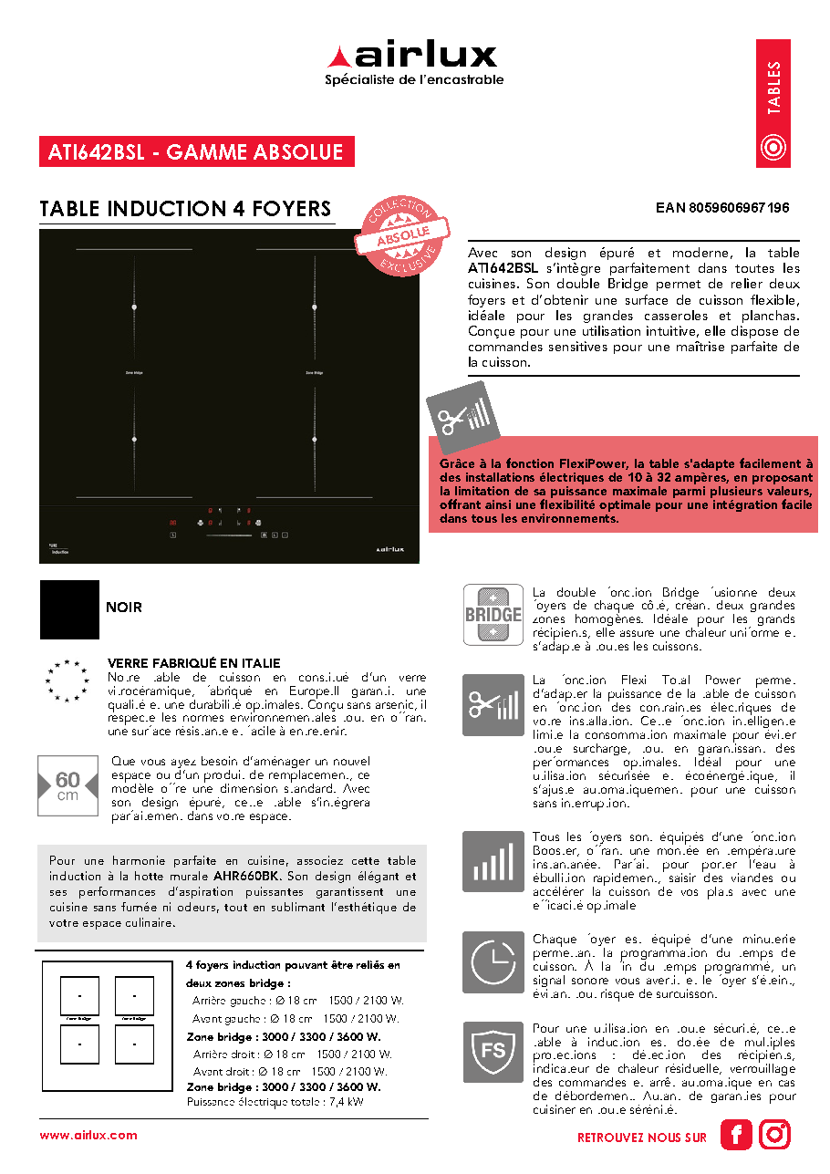 Fiche technique fournisseur