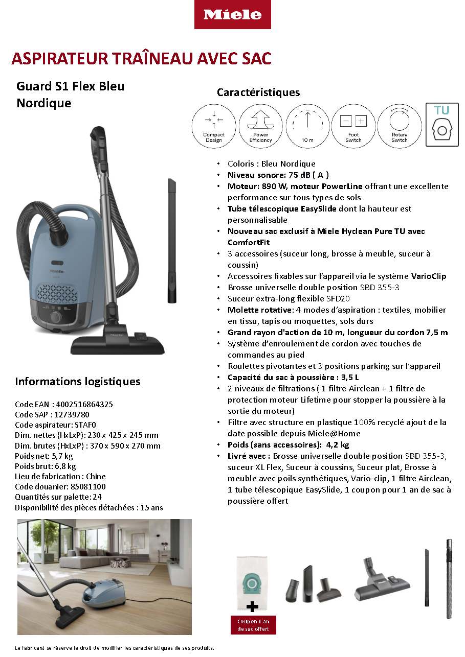 Fiche technique fournisseur