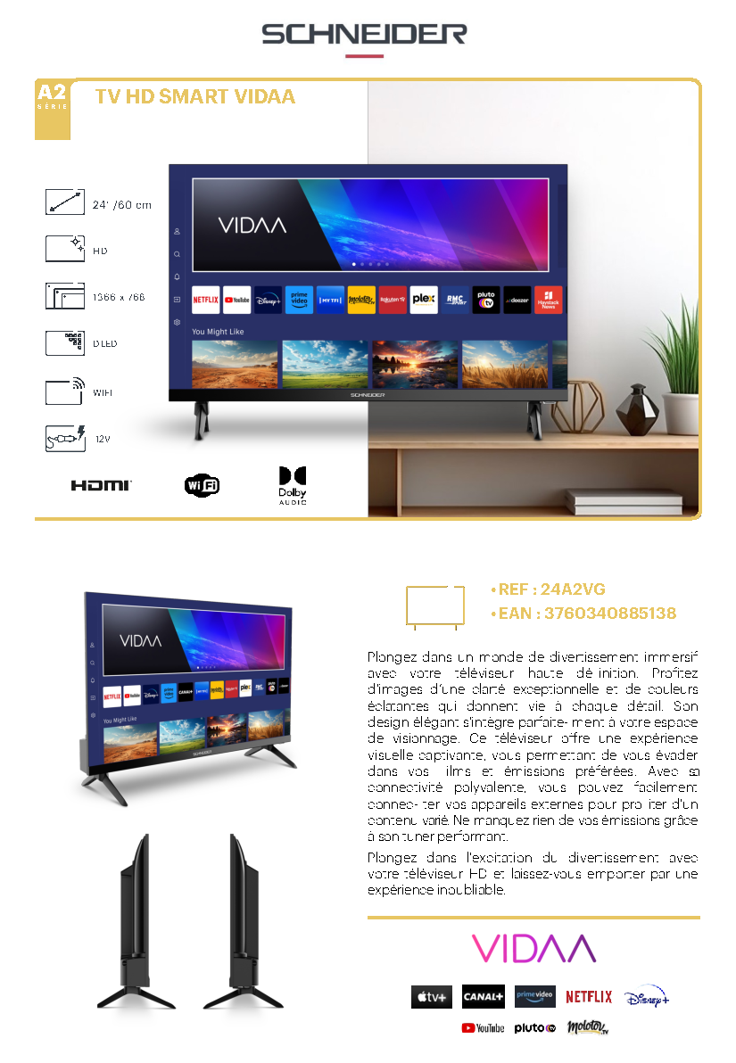 Fiche technique fournisseur