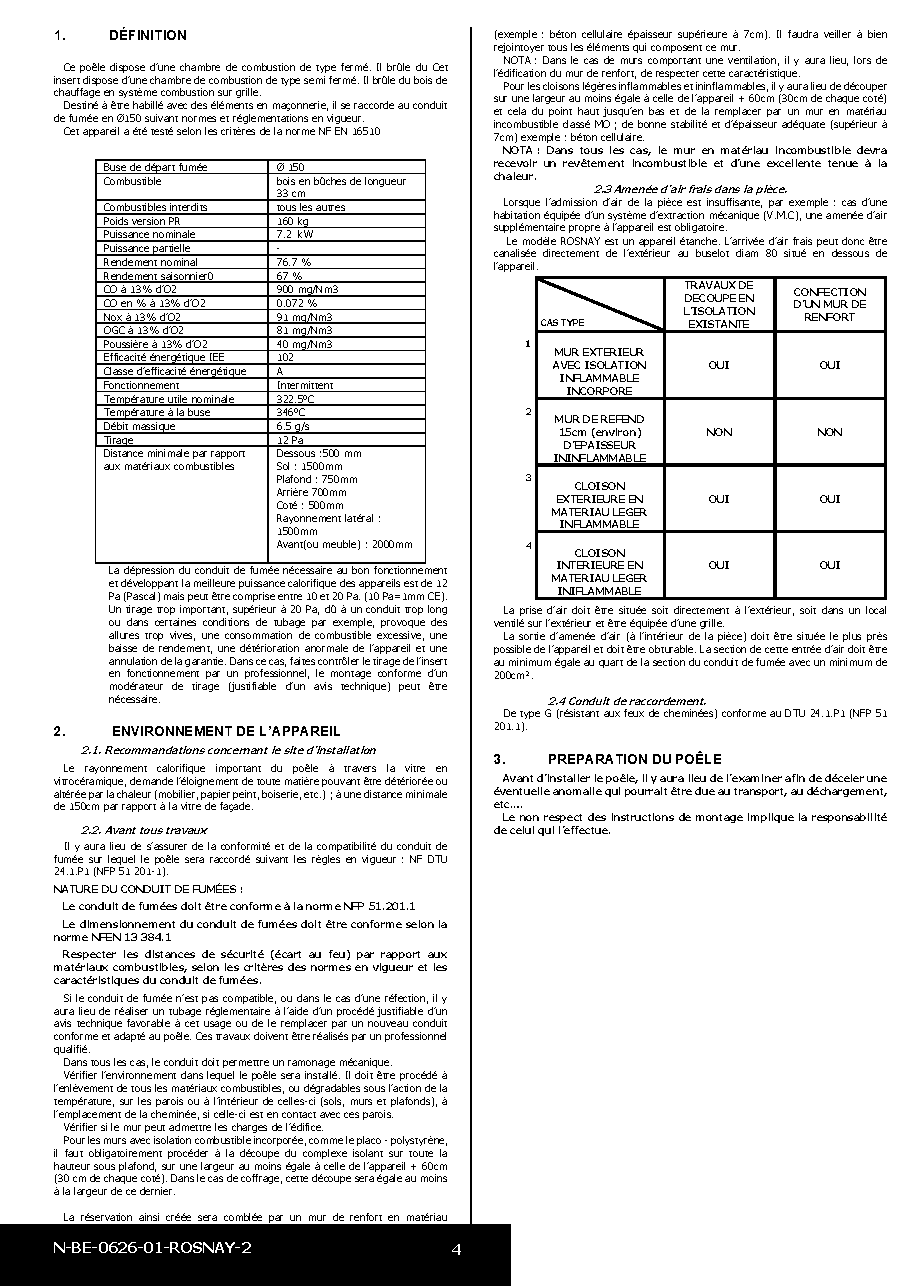 Fiche technique fournisseur