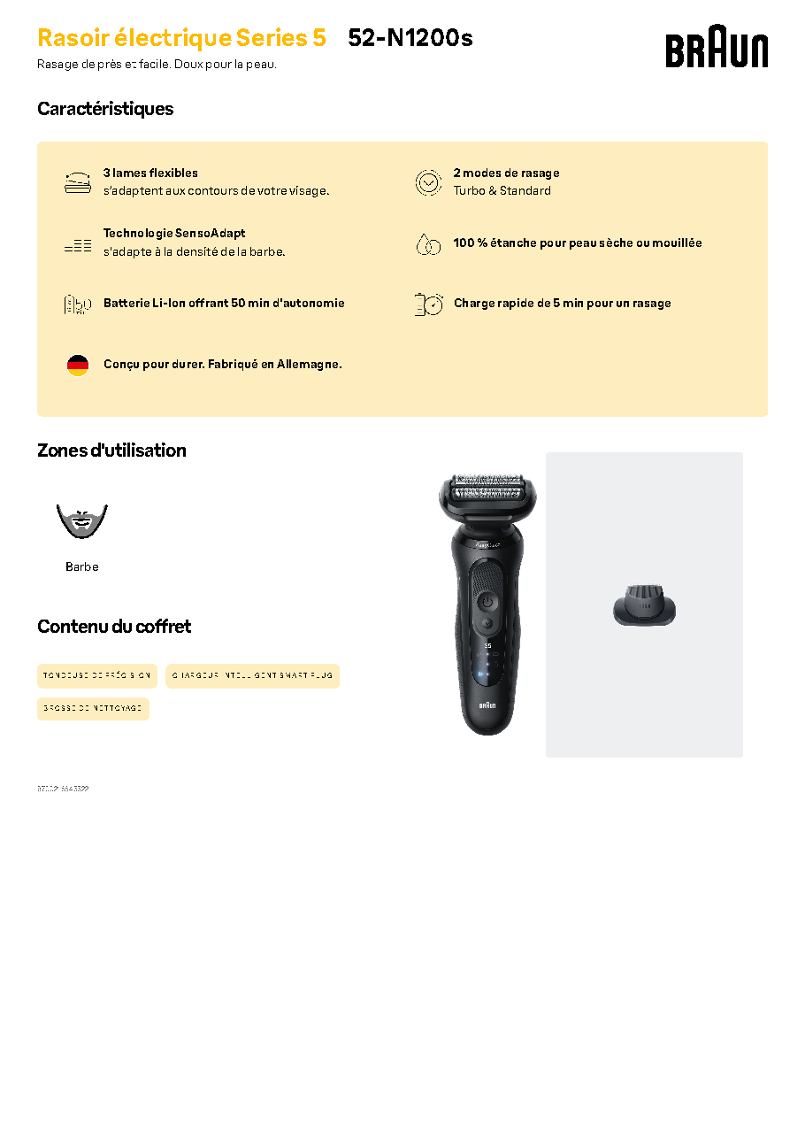 Fiche technique fournisseur