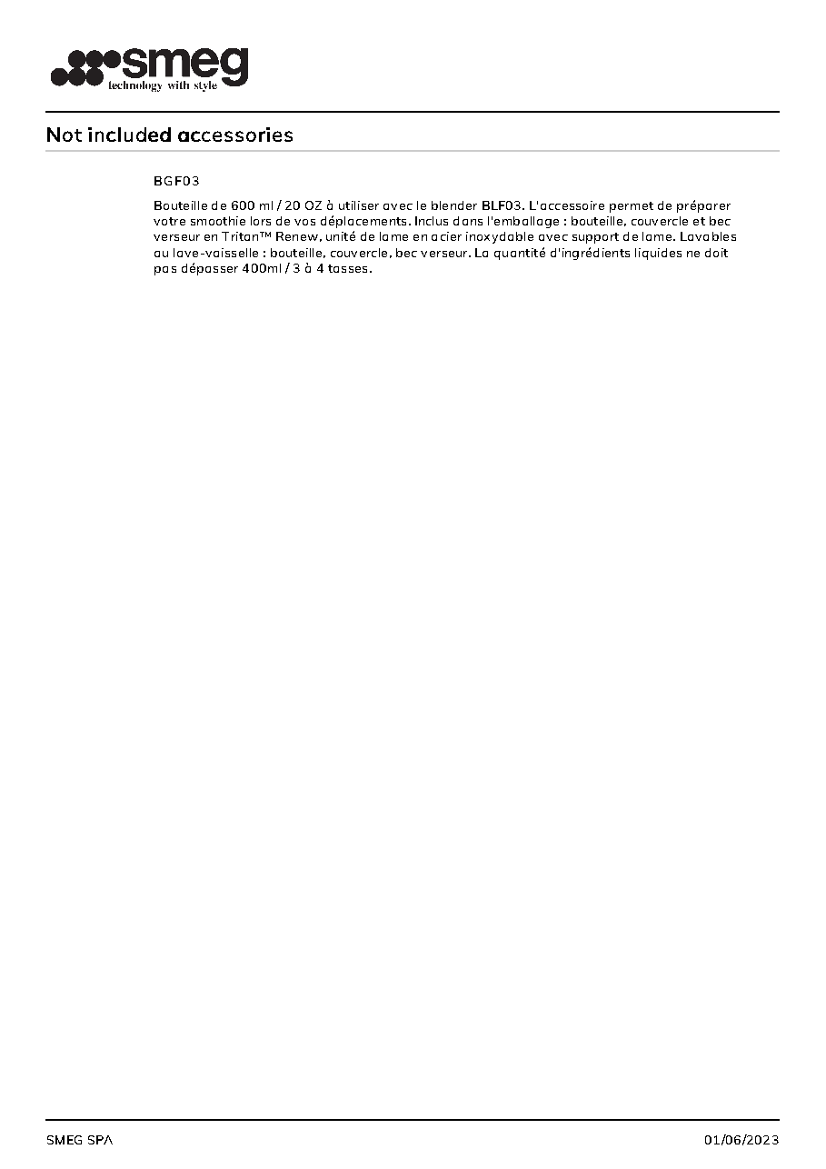 Fiche technique fournisseur
