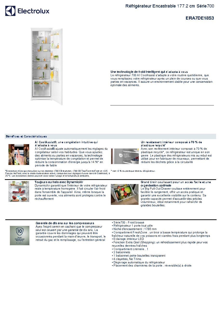 Fiche technique fournisseur