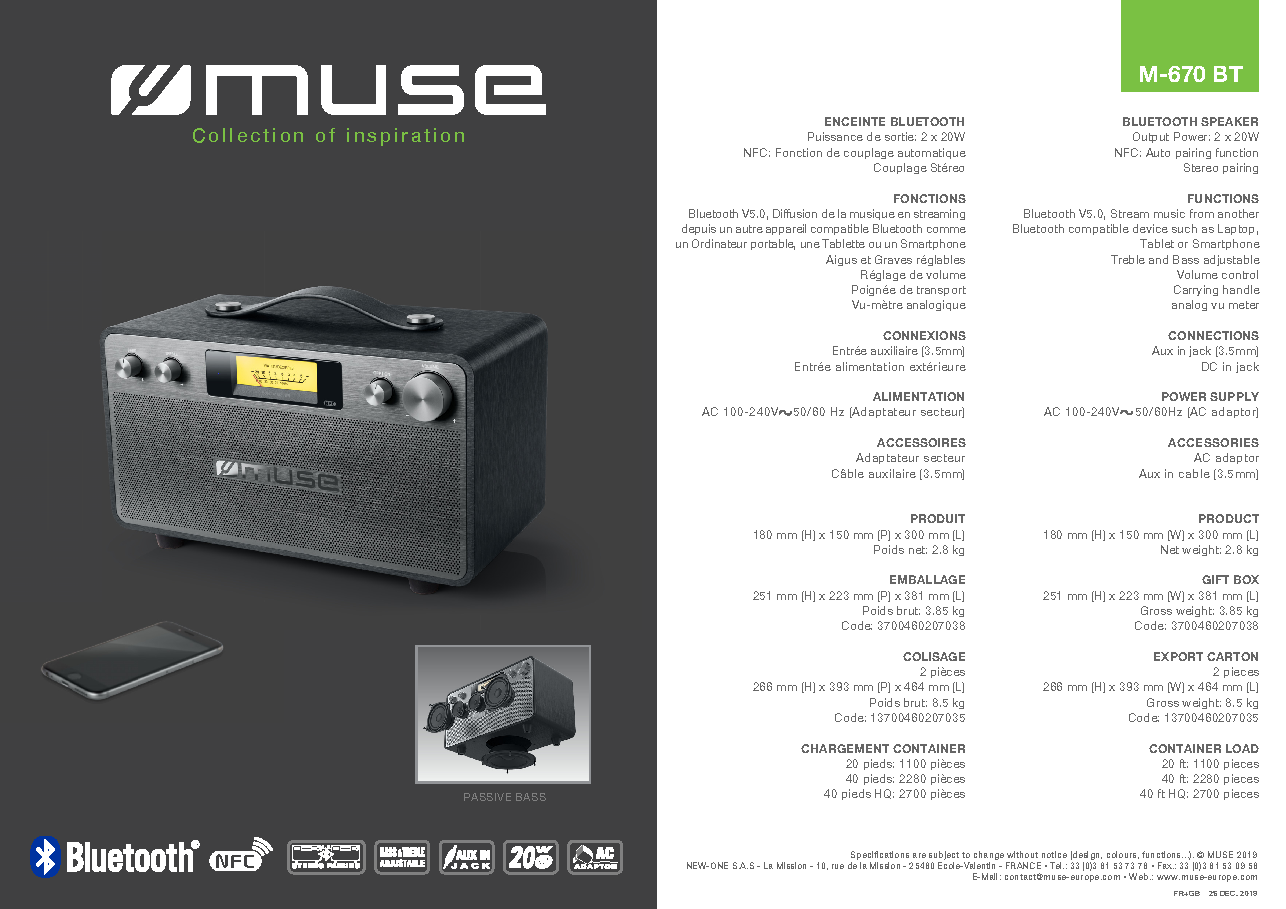Fiche technique fournisseur