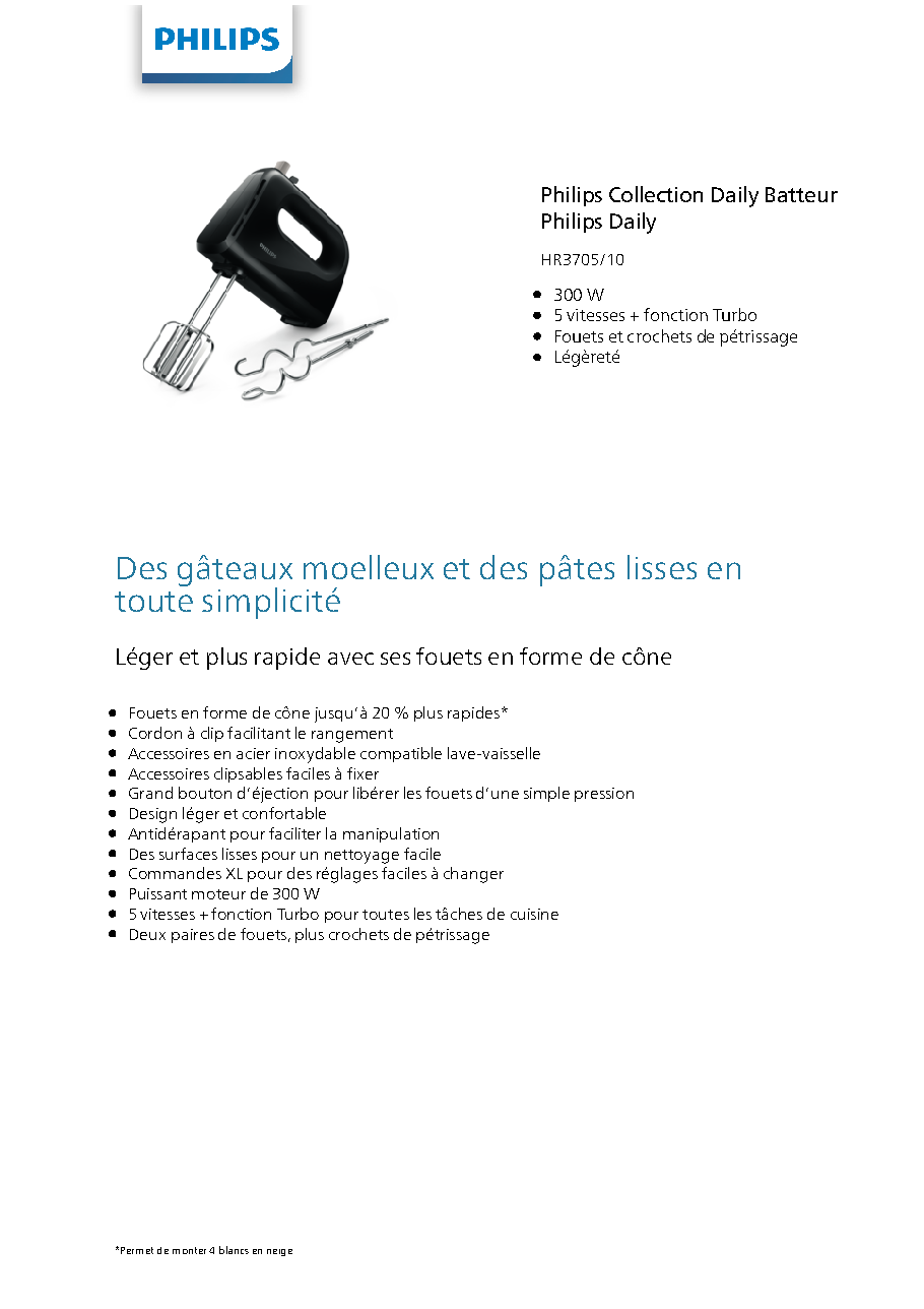 Fiche technique fournisseur