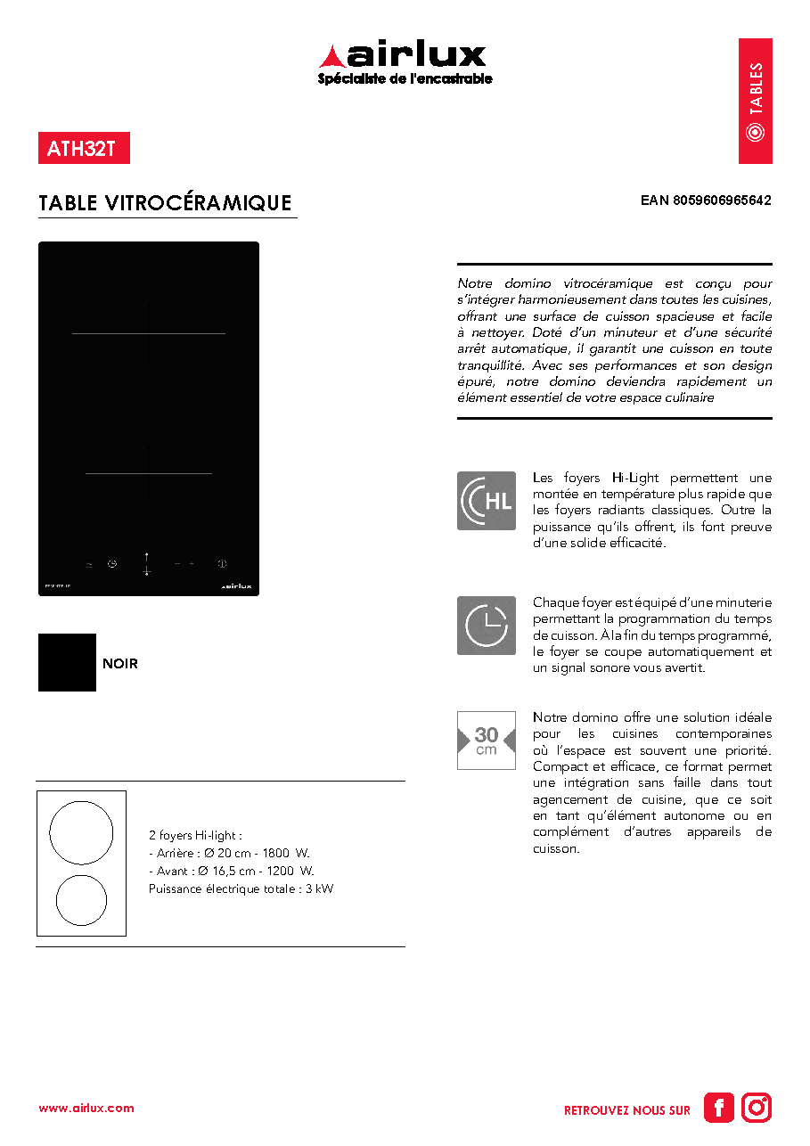 Fiche technique fournisseur