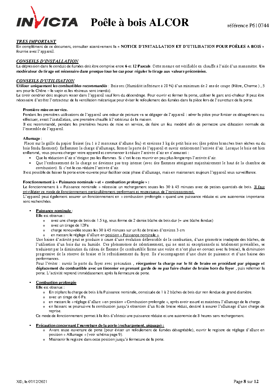 Fiche technique fournisseur