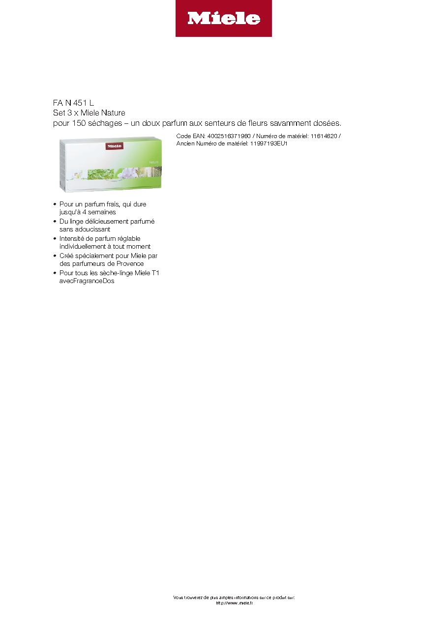 Fiche technique fournisseur