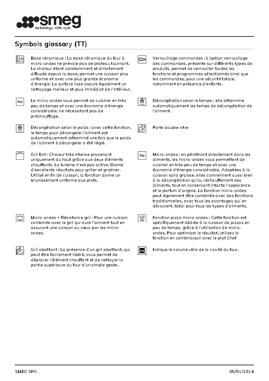 Fiche technique fournisseur