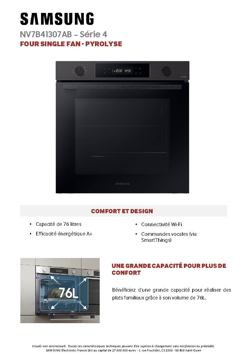 Fiche technique fournisseur
