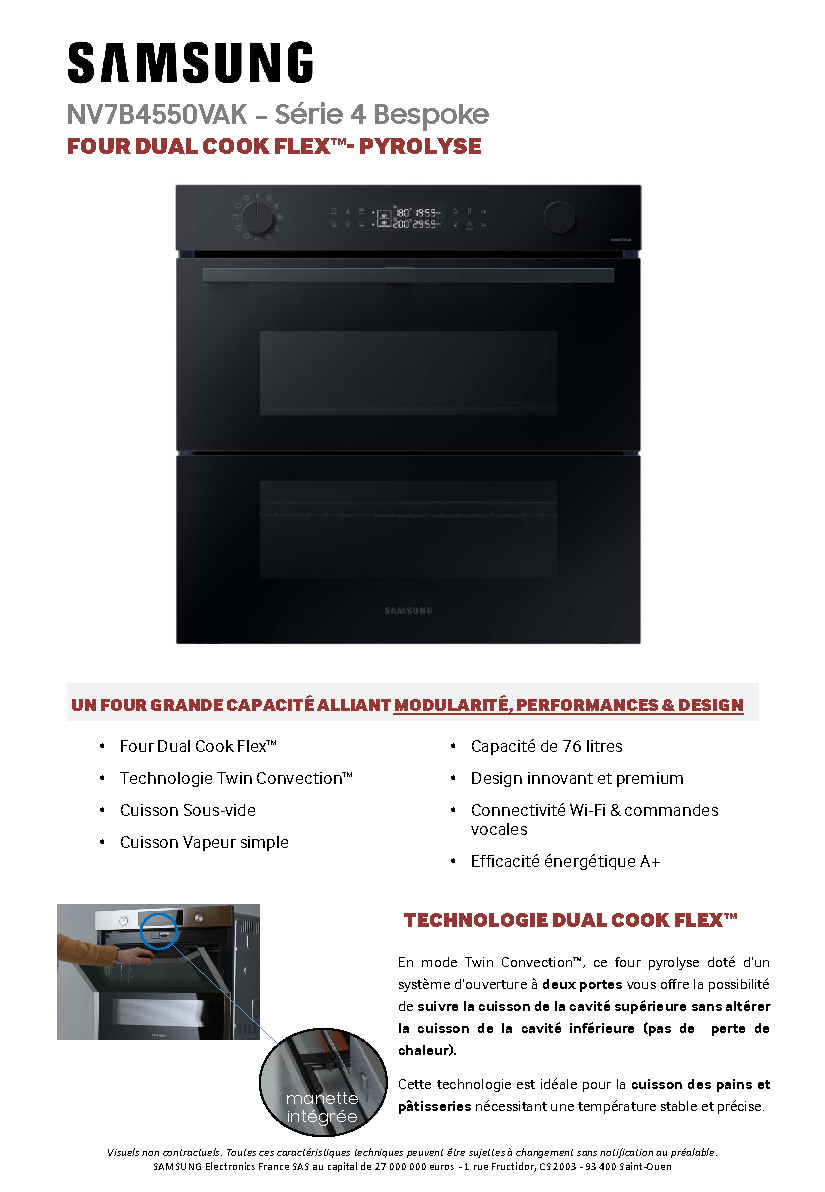 Fiche technique fournisseur