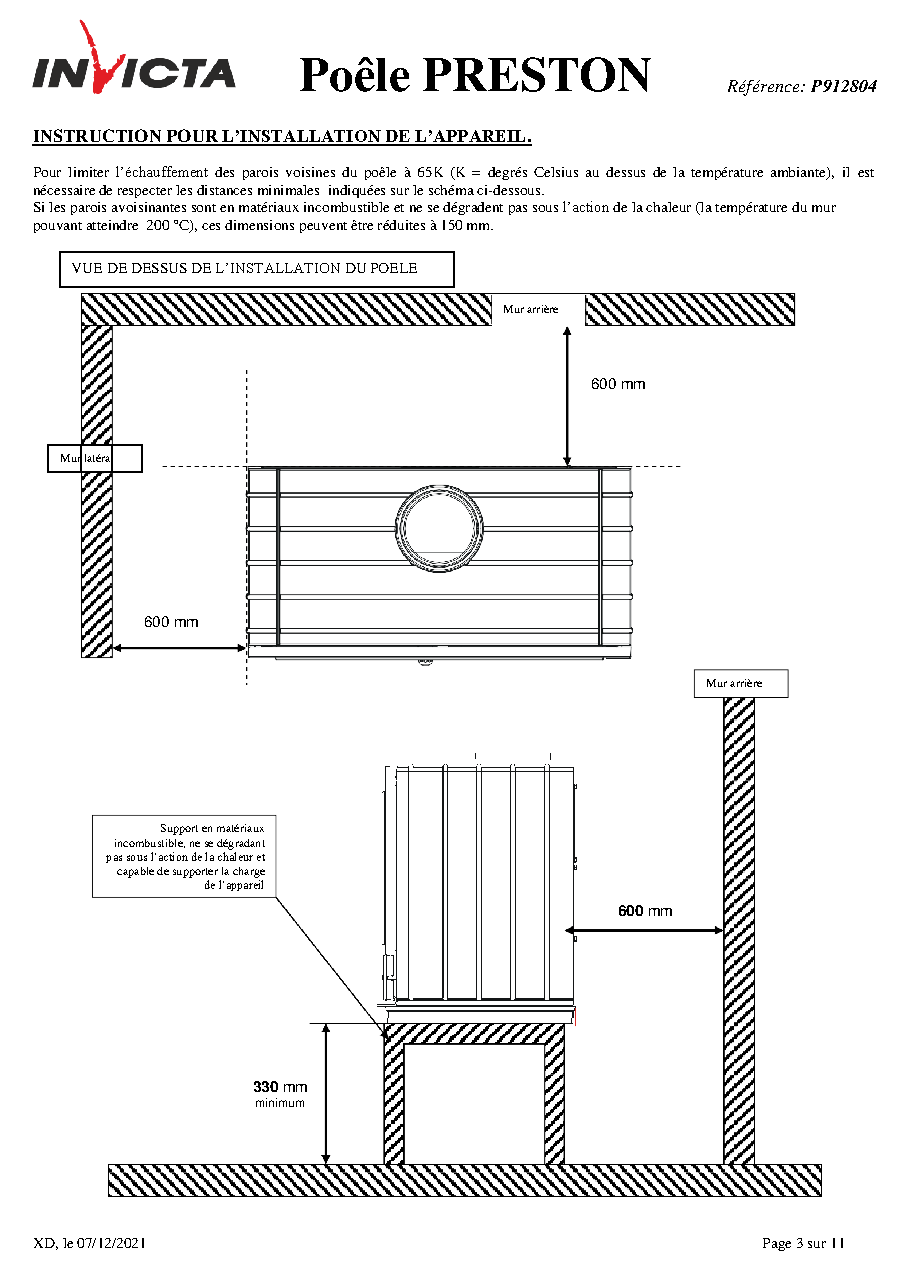 Fiche technique fournisseur
