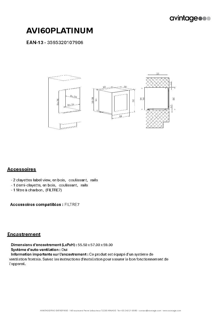 Fiche technique fournisseur