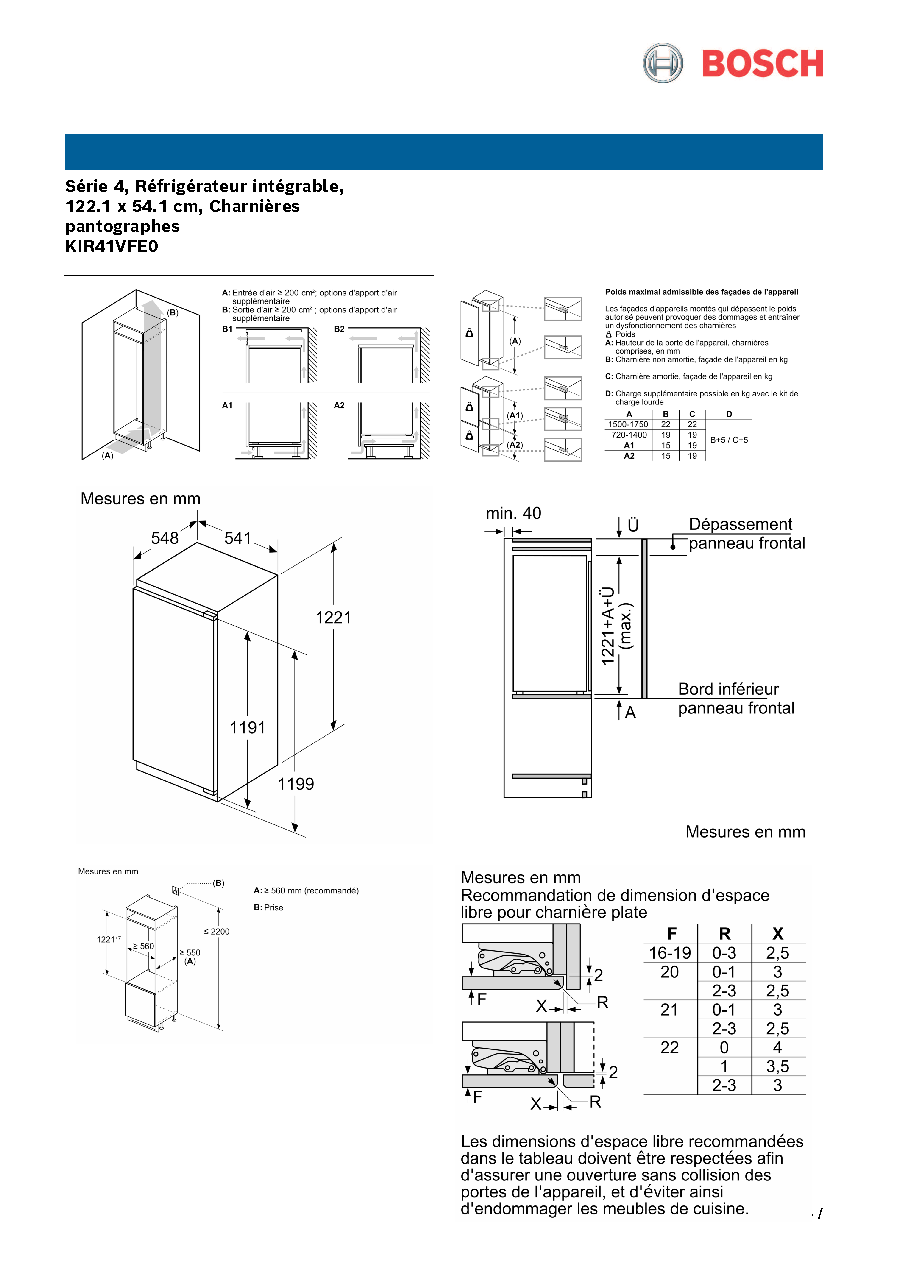Fiche technique fournisseur