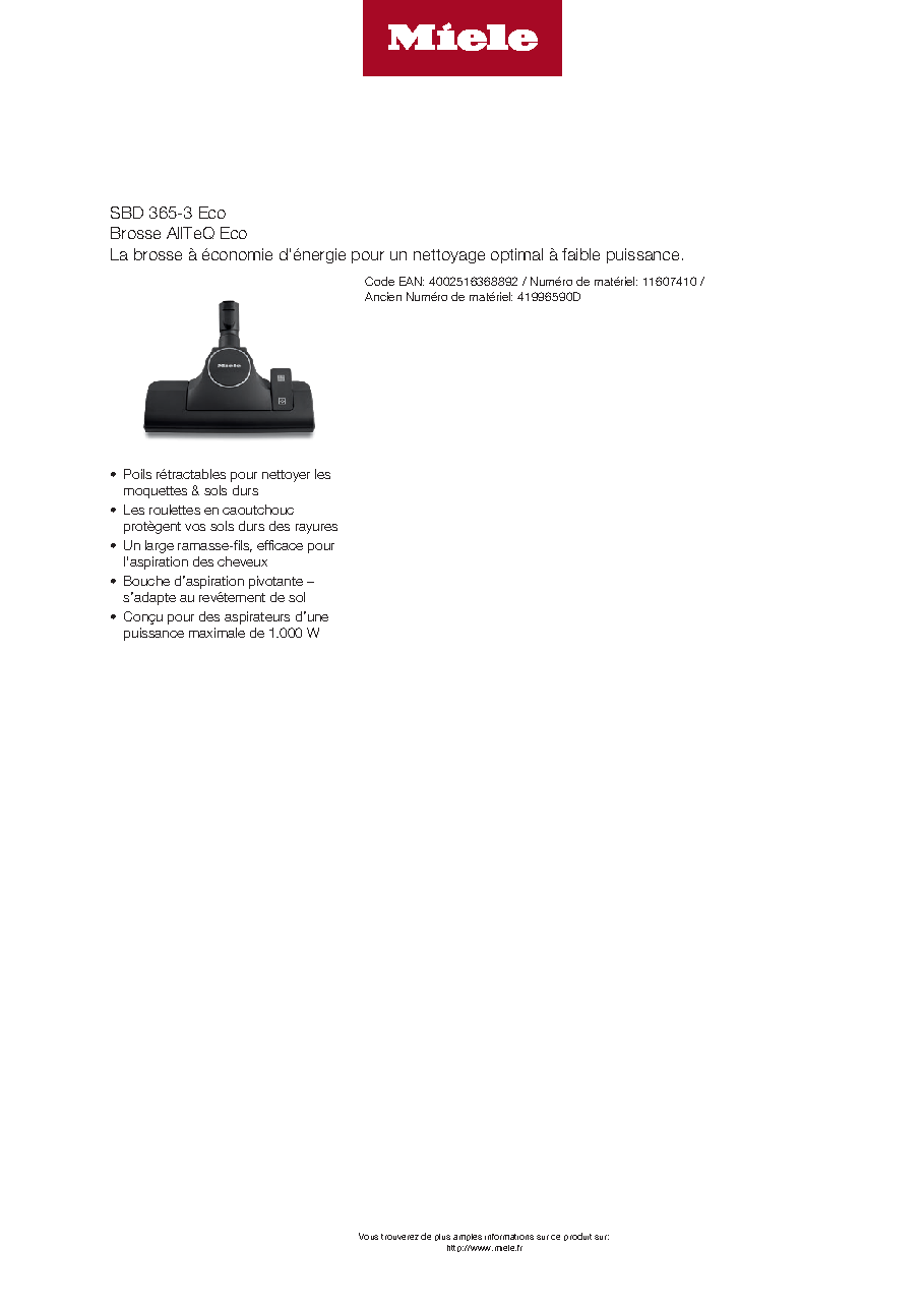 Fiche technique fournisseur