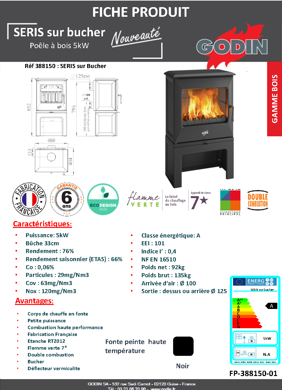 Fiche technique fournisseur