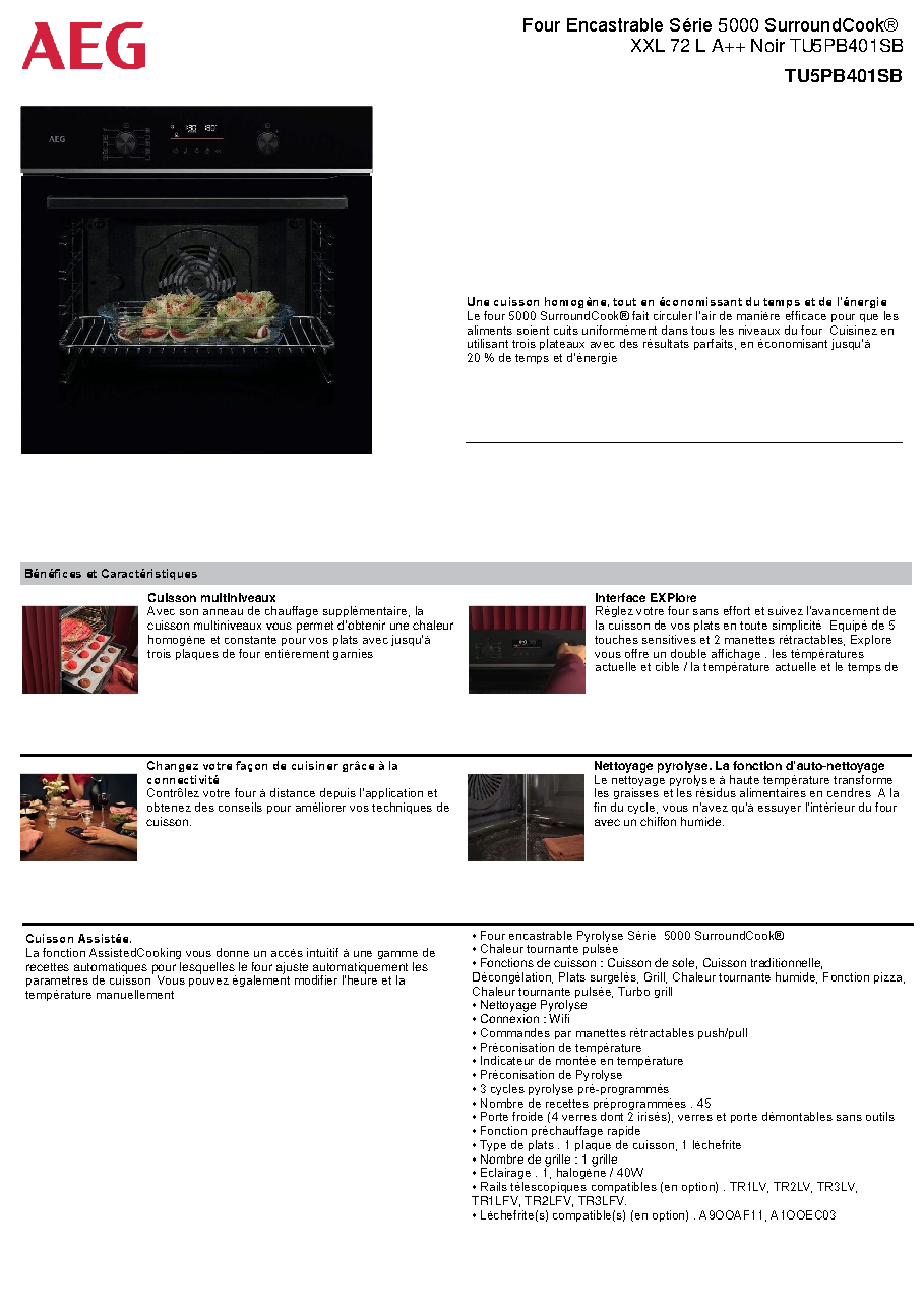 Fiche technique fournisseur