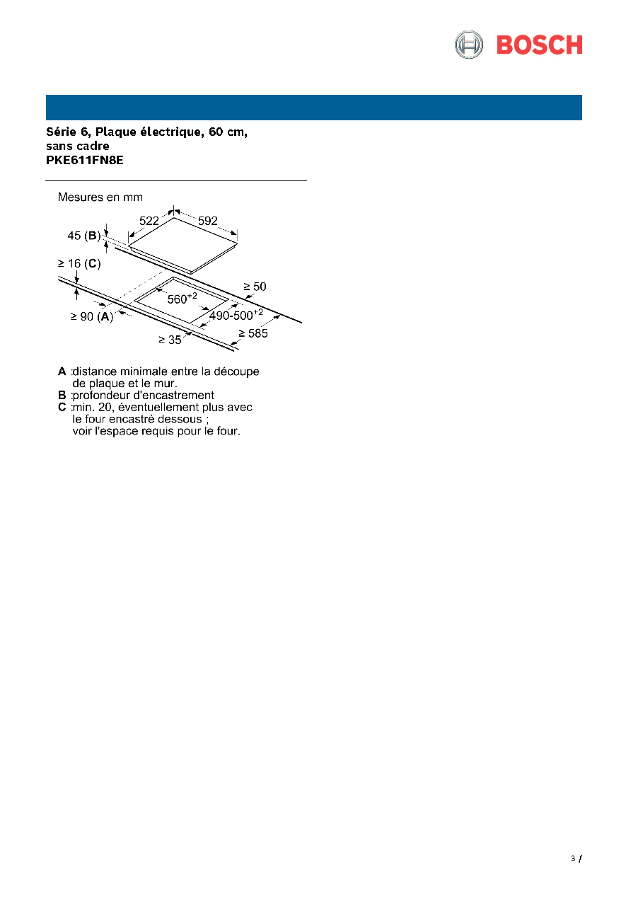 Fiche technique fournisseur