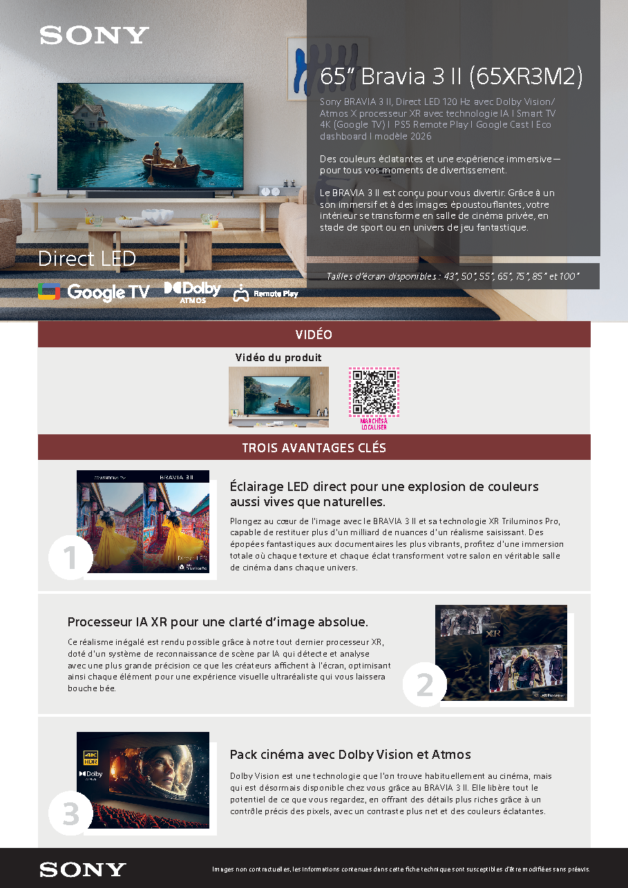 Fiche technique fournisseur