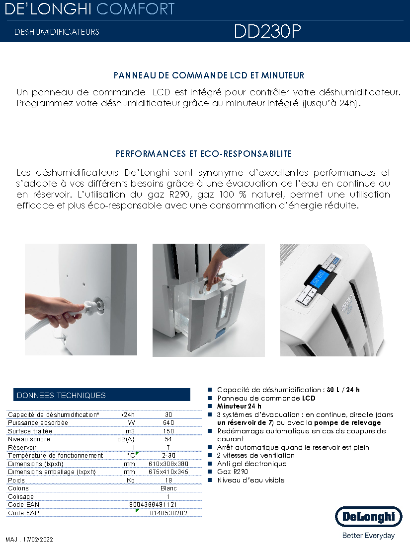 Fiche technique fournisseur