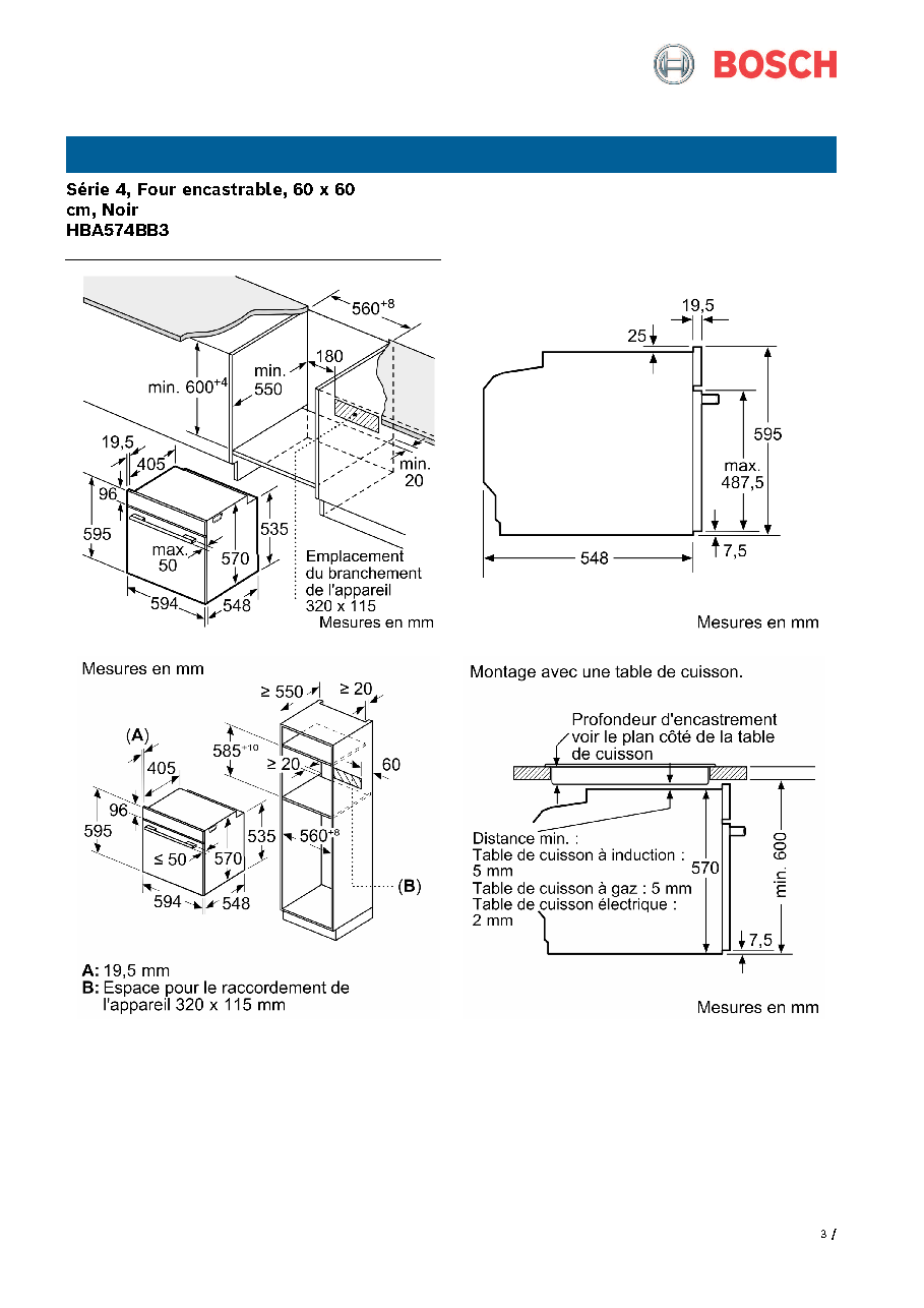 Fiche technique fournisseur