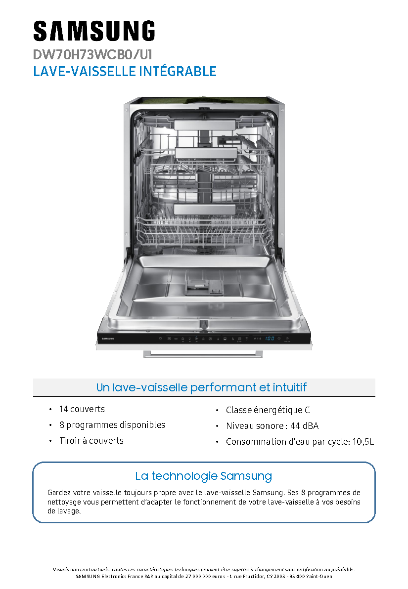 Fiche technique fournisseur