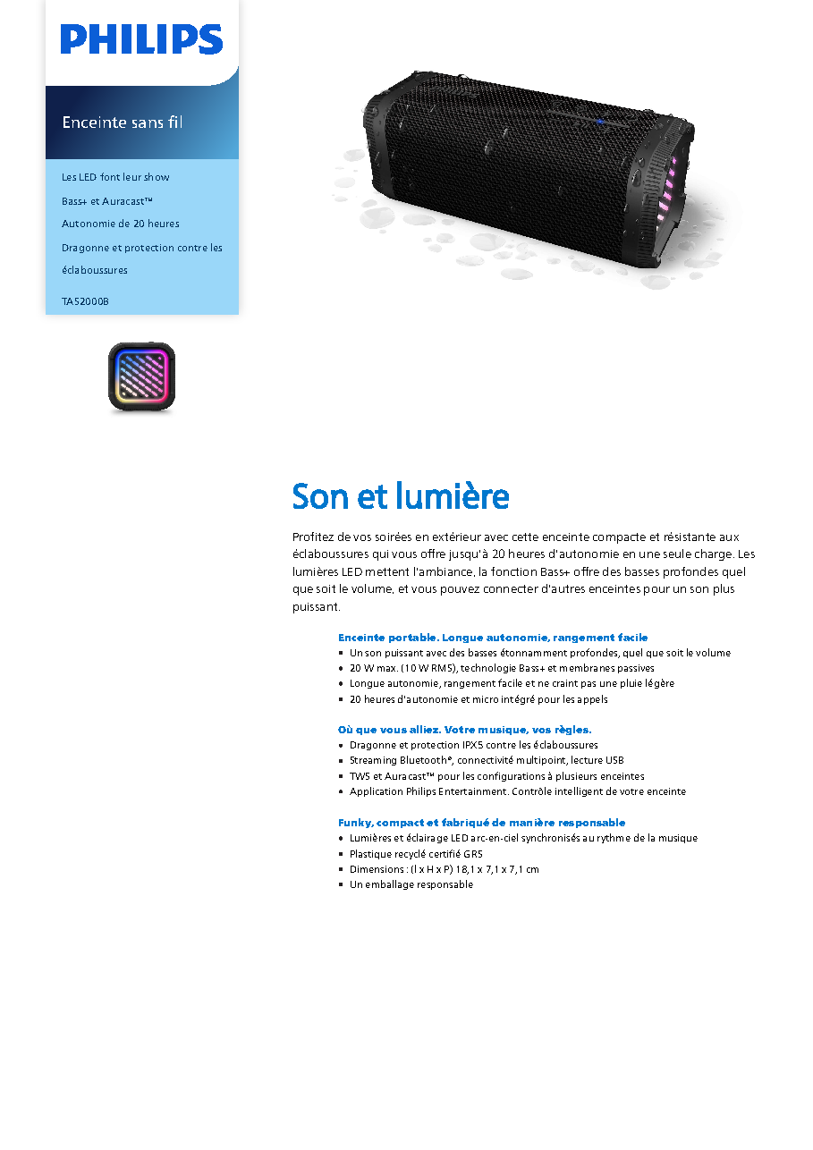 Fiche technique fournisseur