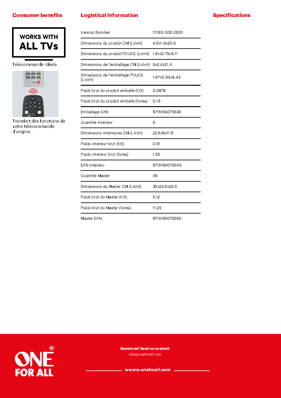 Fiche technique fournisseur