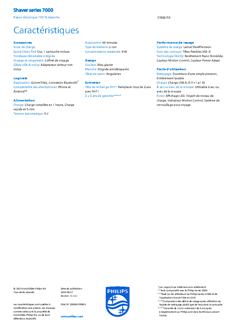 Fiche technique fournisseur
