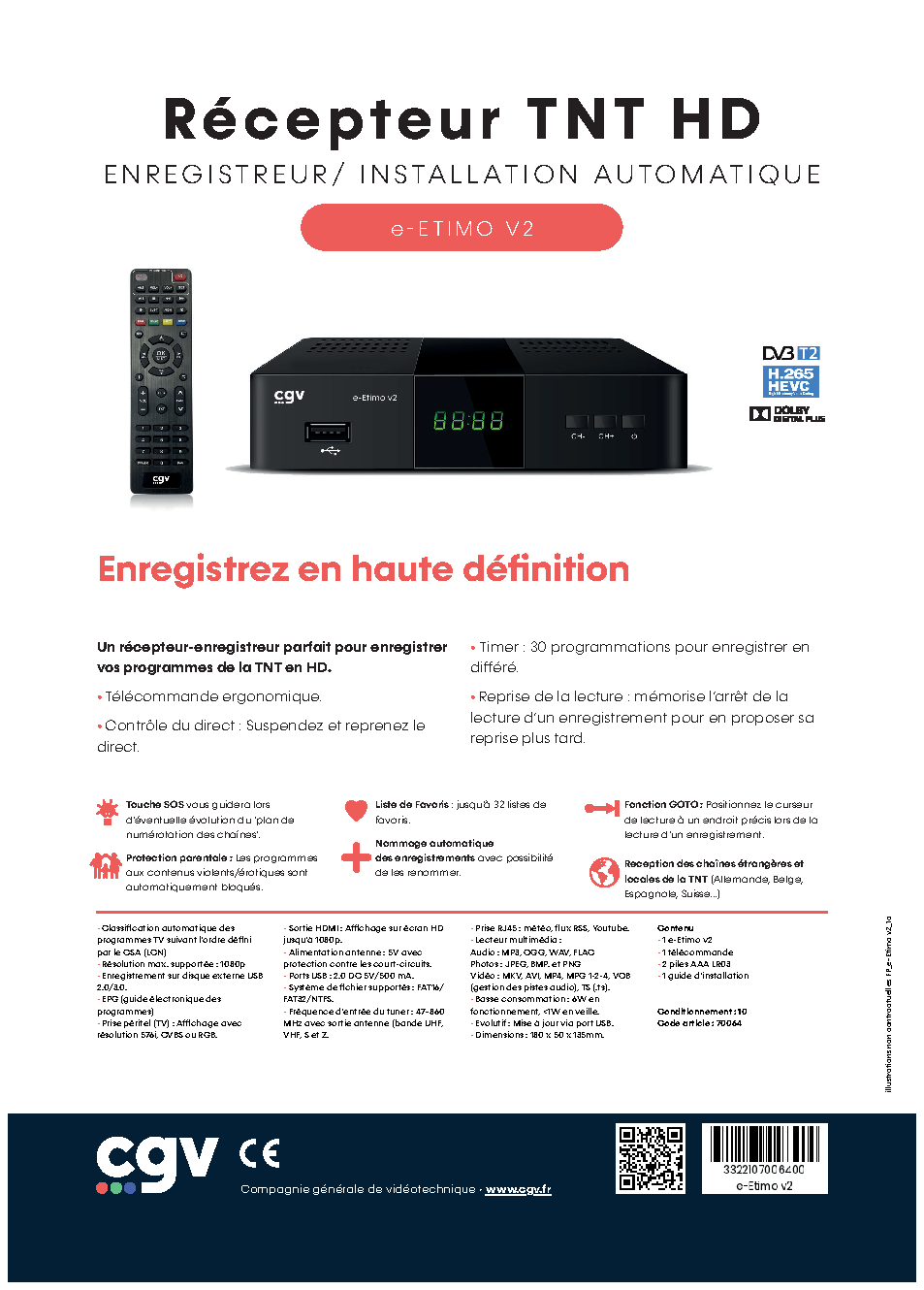Fiche technique fournisseur