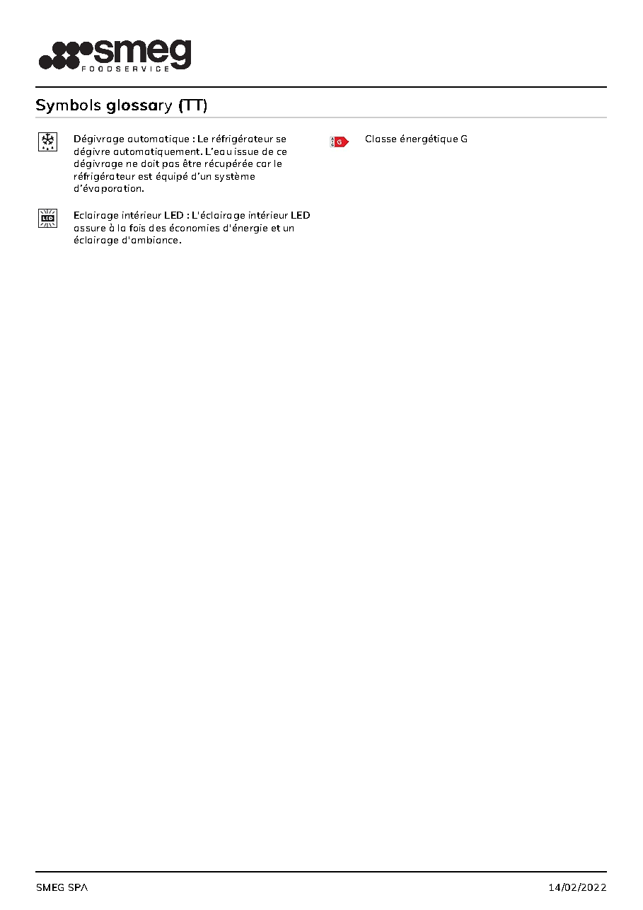 Fiche technique fournisseur
