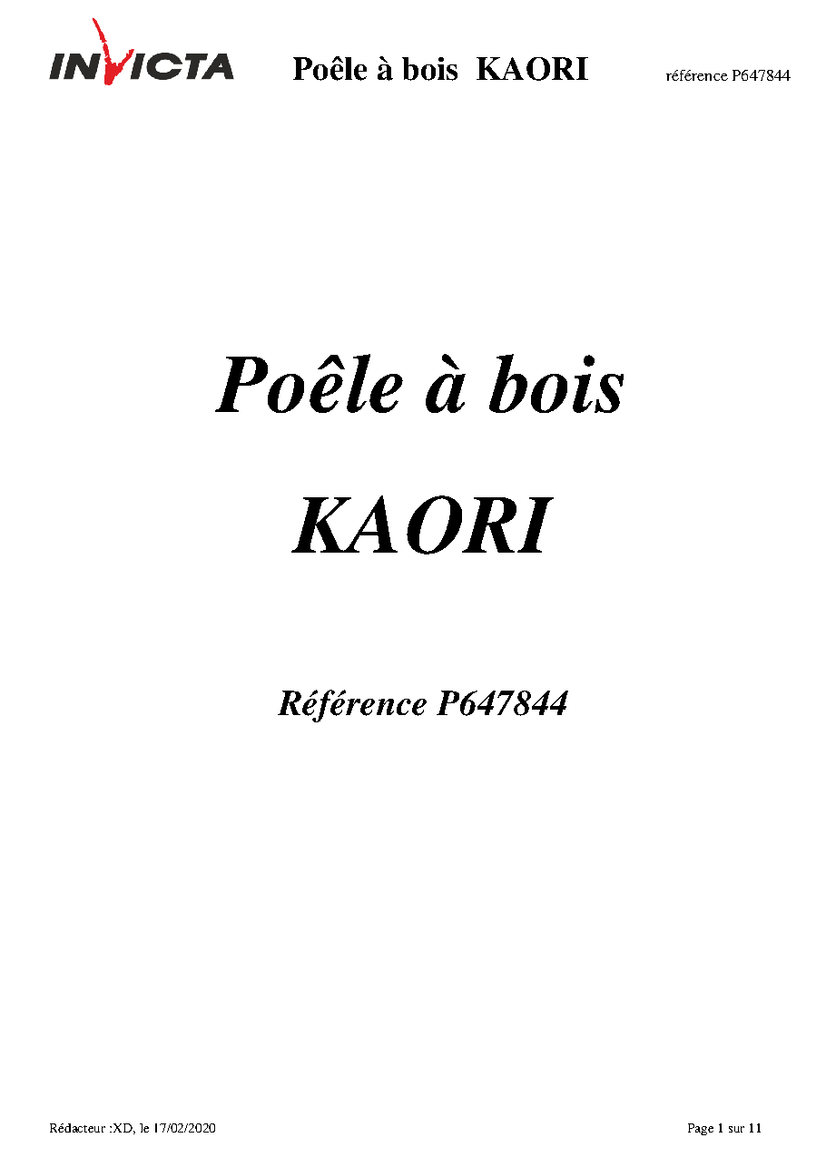 Fiche technique fournisseur