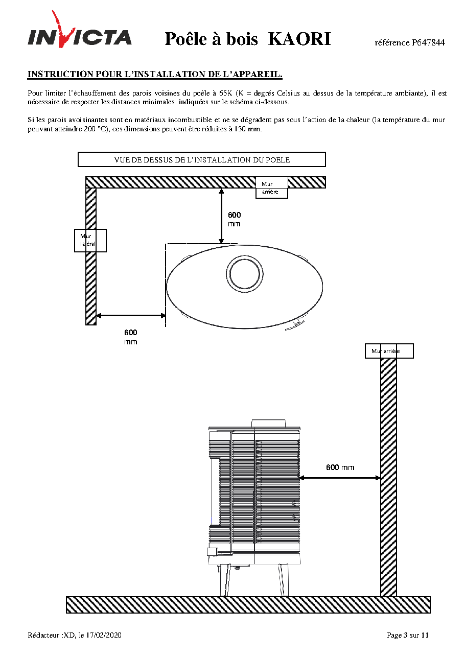Fiche technique fournisseur