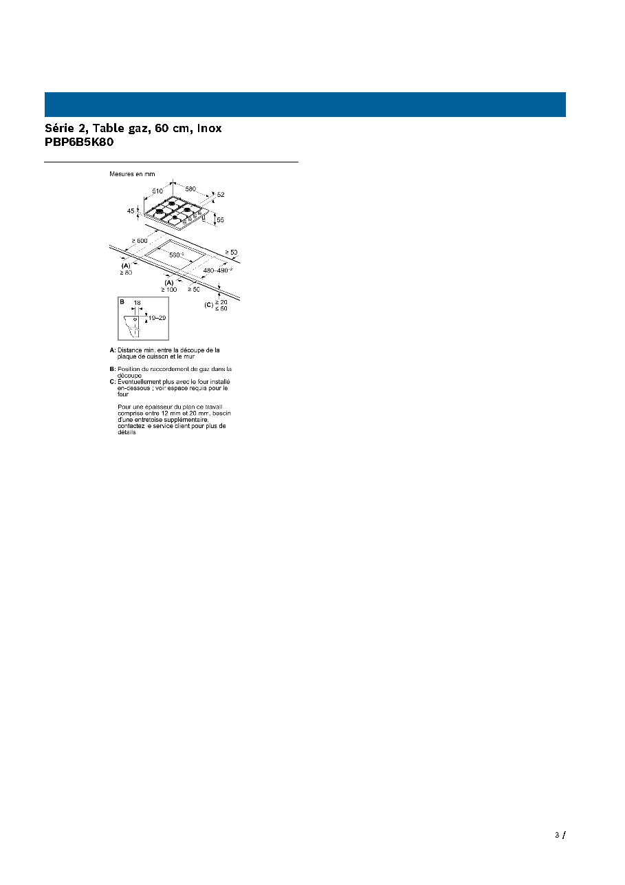 Fiche technique fournisseur