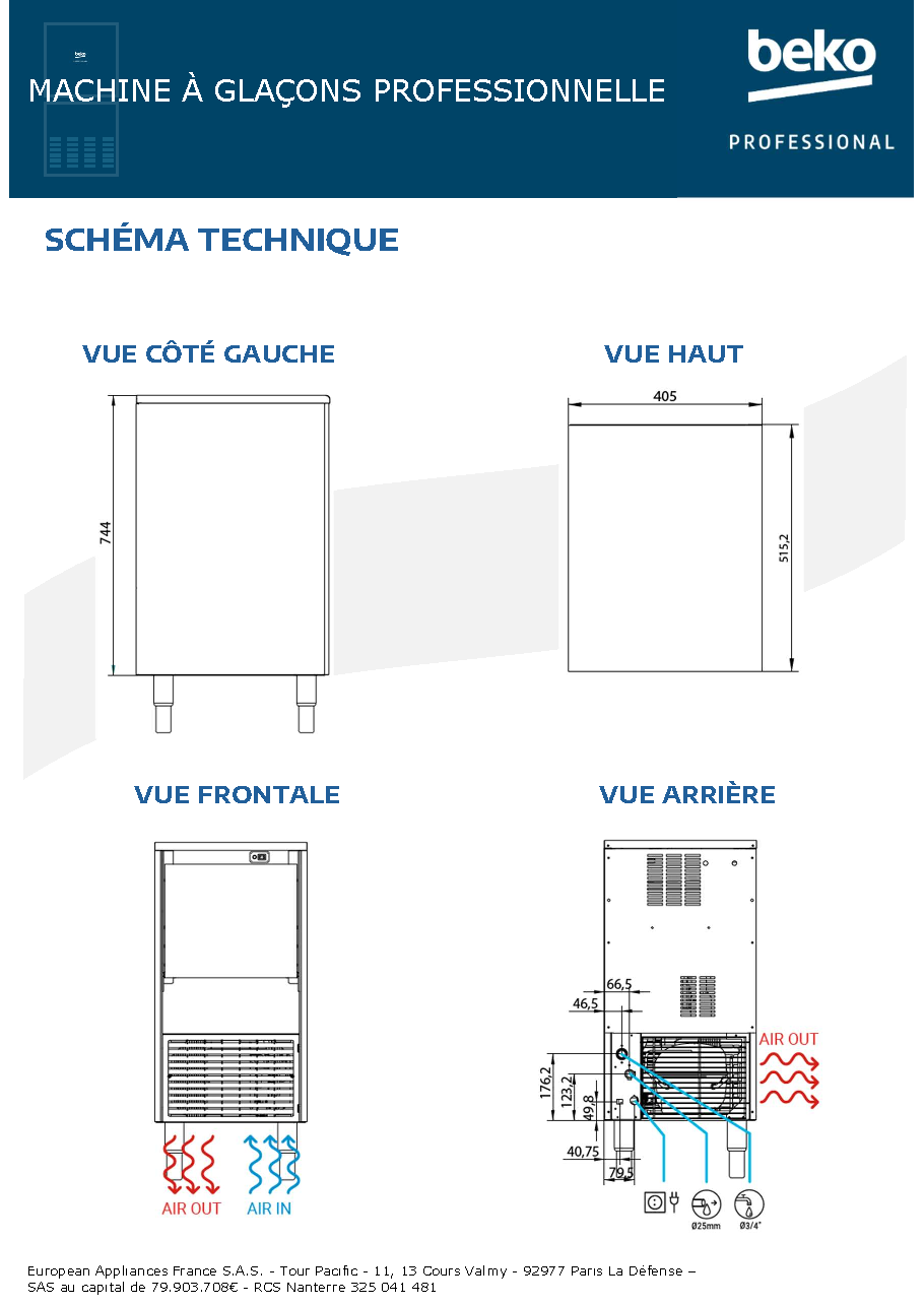 Fiche technique fournisseur