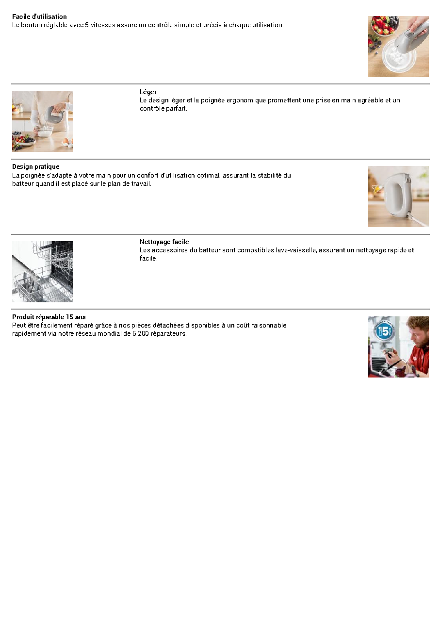 Fiche technique fournisseur