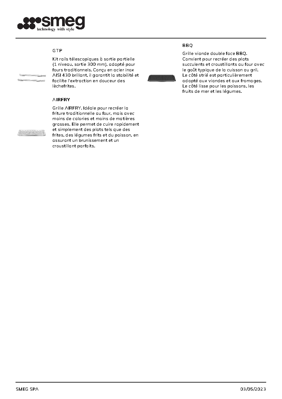 Fiche technique fournisseur